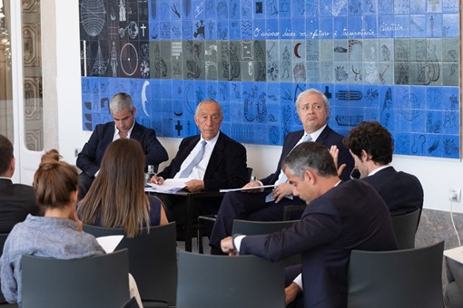 Reunião com Grupo de reflexão sobre o futuro de Portugal no Palácio da Cidadela em Cascais  Créditos: © Rui Ochoa / Presidência da República