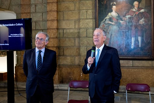 Programa “Cientistas no Palácio de Belém” com Manuel Sobrinho Simões  Créditos: © Rui Ochoa/Presidência da República