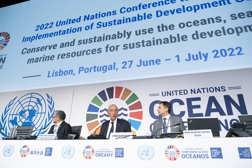 Sessão Plenária da Conferência das Nações Unidas sobre o Oceano (UNOC)  Créditos: © Rui Ochoa / Presidência da República