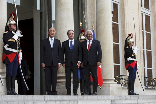 Encontro com Presidente da República Francesa, François Hollande, no Palácio do Eliseu  Credits: © Miguel Figueiredo Lopes/Presidência da República