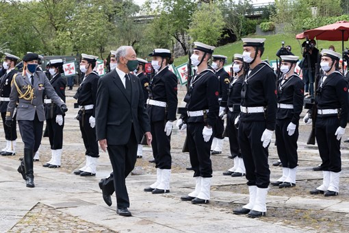 Presidente da República na cerimónia evocativa da Batalha de La Lys  Créditos: © Rui Ochoa / Presidência da República