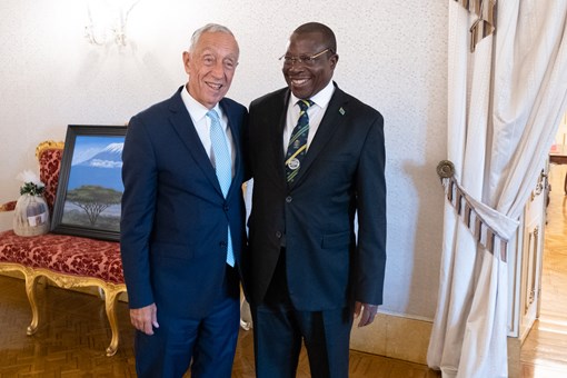 Presidente da República encontrou-se com o Vice-Presidente da República da Tanzânia  Créditos: © Rui Ochoa / Presidência da República