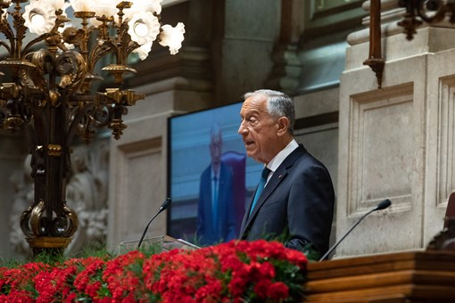 Sessão Solene Comemorativa do 47.º aniversário do 25 de Abril na Assembleia da República  Créditos: © Miguel Figueiredo Lopes / Presidência da República