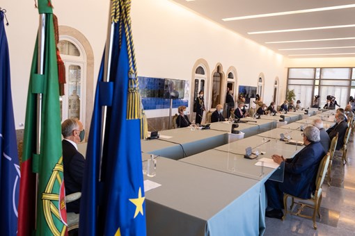 Reunião do Conselho de Estado com a participação do Secretário-Geral da NATO, Jens Stoltenberg, no Palácio da Cidadela em Cascais  Créditos: © Rui Ochoa / Presidência da República