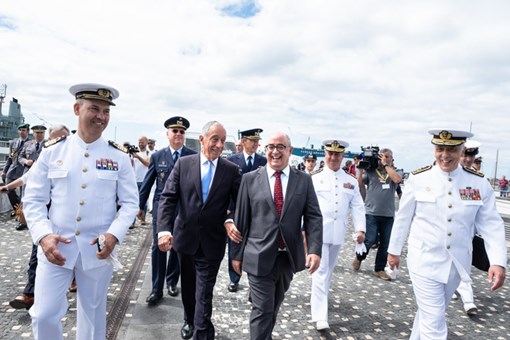 Visita às Atividades Militares Complementares nas Portas do Mar em Ponta Delgada, Ilha de São Miguel, Açores Credits: © Rui Ochoa / Presidency of the Portuguese Republic Visita às Atividades Militares Complementares nas Portas do Mar em Ponta Delgada, Ilha de São Miguel, Açores Credits: © Rui Ochoa / Presidency of the Portuguese Republic