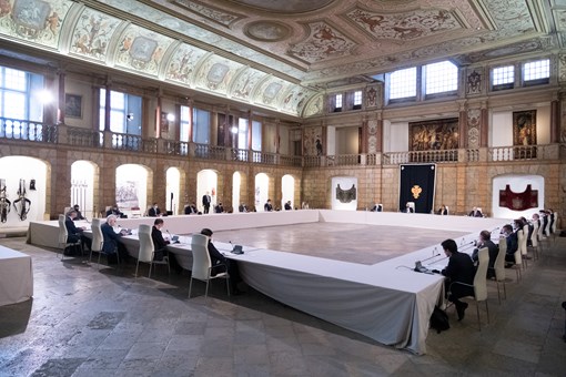 Audiência do Presidente da República com empresários da COTEC, no antigo Picadeiro Real do Palácio de Belém Créditos: © Rui Ochoa / Presidência da República Audiência do Presidente da República com empresários da COTEC, no antigo Picadeiro Real do Palácio de Belém Créditos: © Rui Ochoa / Presidência da República