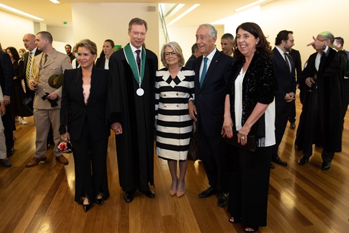 Presidente da República no Honoris Causa de Sua Alteza Real o Grão-Duque do Luxemburgo Créditos: © Miguel Figueiredo Lopes / Presidência da República Presidente da República no Honoris Causa de Sua Alteza Real o Grão-Duque do Luxemburgo Créditos: © Miguel Figueiredo Lopes / Presidência da República