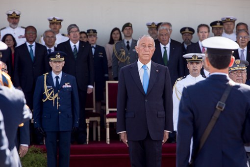 Cerimónia Militar comemorativa do Dia de Portugal, de Camões e das Comunidades Portuguesas  Créditos: © Miguel Figueiredo Lopes / Presidência da República