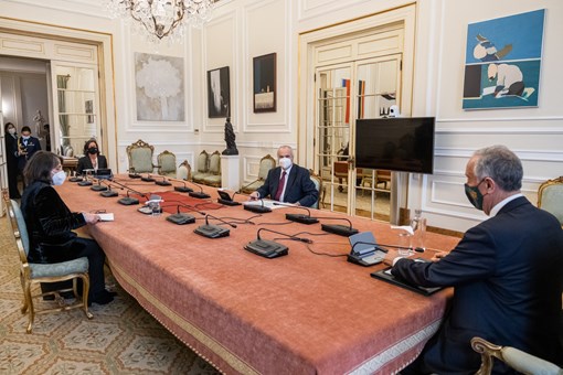 Audiência a uma delegação da Confederação do Comércio e Serviços de Portugal (CCP) no âmbito das audiências aos Parceiros Sociais Créditos: © Rui Ochoa / Presidência da República Audiência a uma delegação da Confederação do Comércio e Serviços de Portugal (CCP) no âmbito das audiências aos Parceiros Sociais Créditos: © Rui Ochoa / Presidência da República