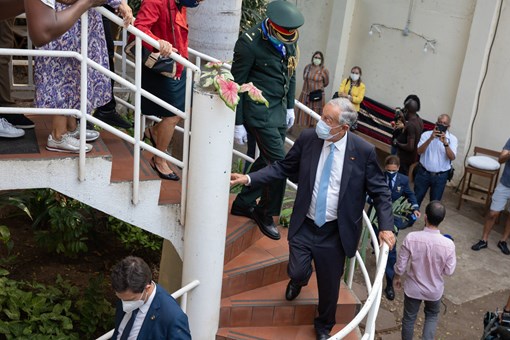 Presidente da República visita a livraria Kiela  Créditos: © Rui Ochoa / Presidência da República