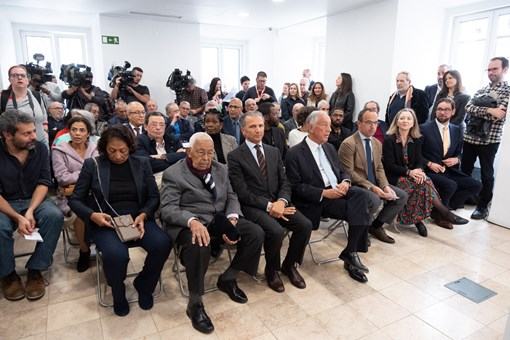 Inauguração da exposição evocativa “Amílcar Cabral, uma exposição”, promovida pela Comissão Comemorativa 50 anos 25 de Abril  Créditos: © Rui Ochoa / Presidência da República