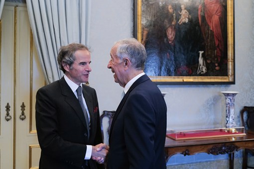 Presidente da República encontrou-se com o Diretor-Geral da Agência Internacional de Energia Atómica Créditos: © Rui Ochoa / Presidência da República Presidente da República encontrou-se com o Diretor-Geral da Agência Internacional de Energia Atómica Créditos: © Rui Ochoa / Presidência da República