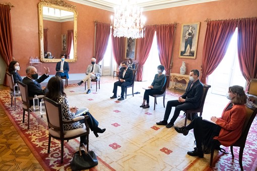 Reunião de trabalho com Cuidadores Informais, no Palácio de Belém  Créditos: © Rui Ochoa / Presidência da República