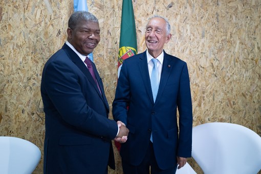 Presidente da República encontrou-se com o Presidente de Angola  Créditos: © Rui Ochoa