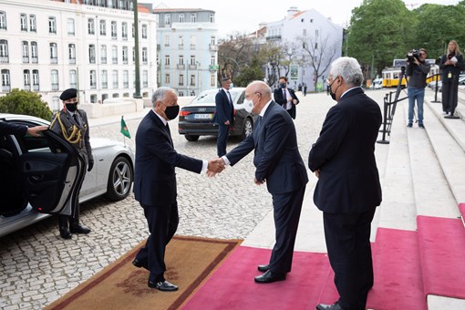 Presidente da República agradece ao Presidente Zelensky Créditos: © Miguel Figueiredo Lopes / Presidência da República