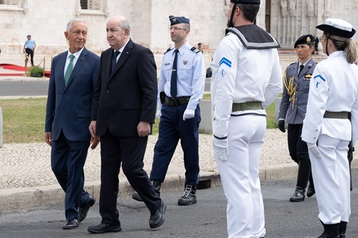 Presidente da República da Argélia iniciou Visita de Estado a Portugal  Créditos: © Rui Ochoa / Presidência da República