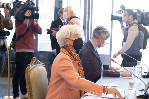 Reunião do Conselho de Estado com a participação da Presidente do Banco Central Europeu (BCE), Christine Lagarde, no Palácio da Cidadela em Cascais  Credits: © Rui Ochoa / Presidency of the Portuguese Republic
