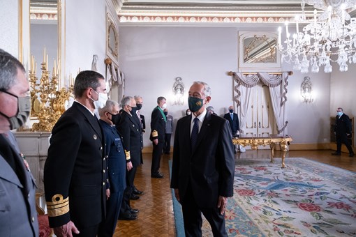 Presidente conferiu posse ao Chefe do Estado-Maior da Armada  Créditos: © Rui Ochoa / Presidência da República