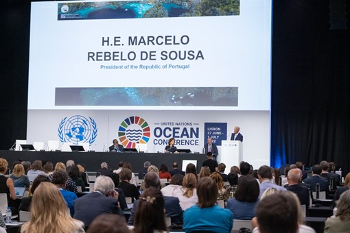 Abertura da Aliança da Década do Oceano Credits: © Rui Ochoa / Presidency of the Portuguese Republic Abertura da Aliança da Década do Oceano Credits: © Rui Ochoa / Presidency of the Portuguese Republic